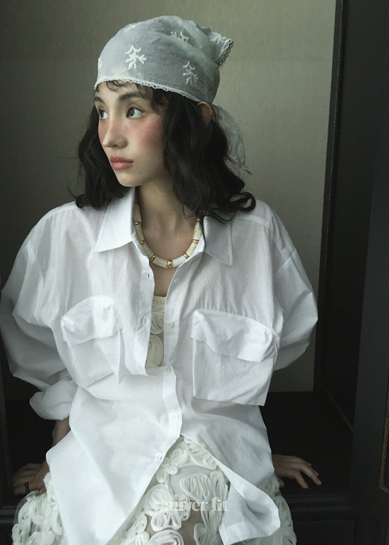 Auver_Fit - Korean Women Fashion - #momslook - Asa Pocket Shirt