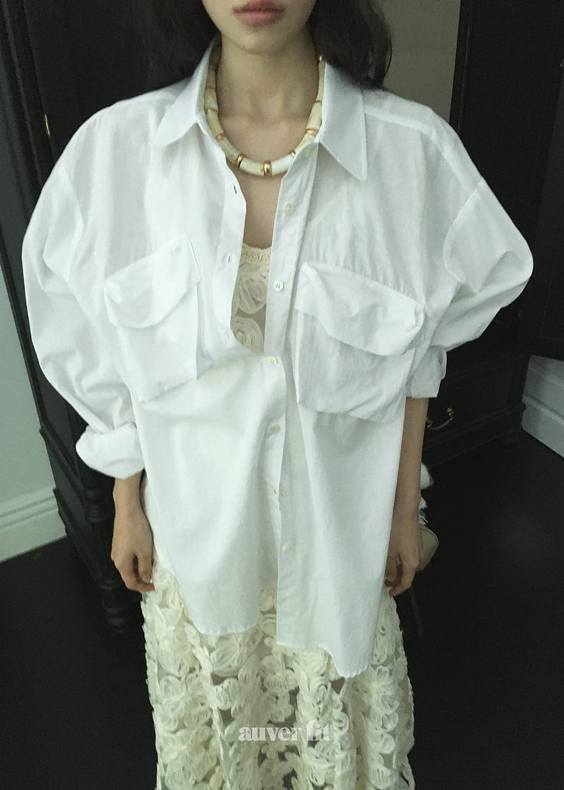 Auver_Fit - Korean Women Fashion - #momslook - Asa Pocket Shirt - 3