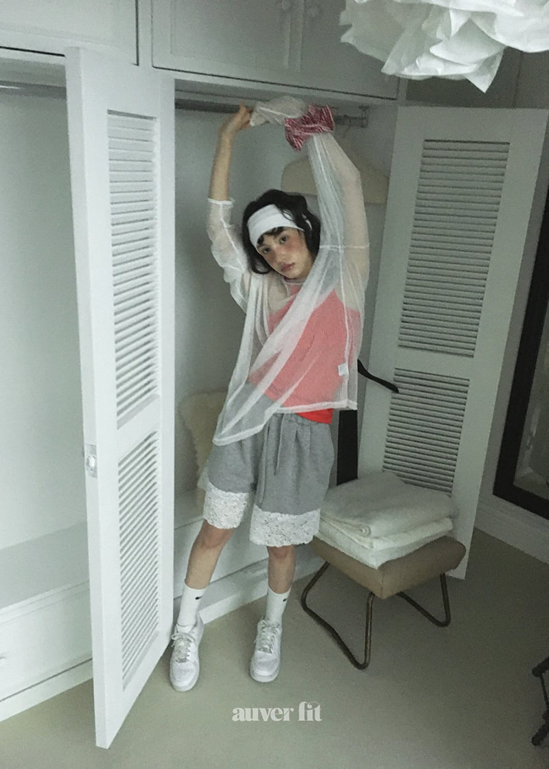 Auver_Fit - Korean Women Fashion - #momslook - Summer Net Tee - 3