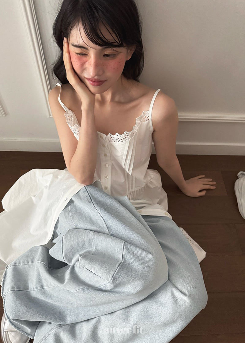 Auver_Fit - Korean Women Fashion - #pursuepretty - Cotton Punched Long Dress - 2