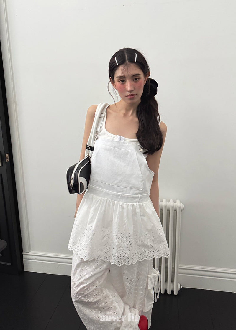 Auver_Fit - Korean Women Fashion - #restrostyle - Punched Strap Sleeveless - 7