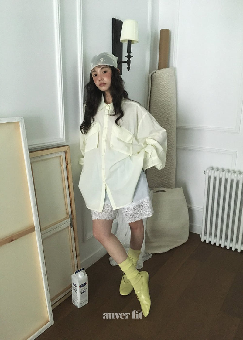 Auver_Fit - Korean Women Fashion - #restrostyle - Asa Pocket Shirt - 10