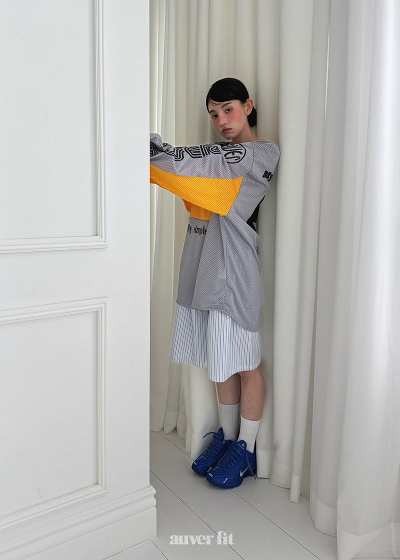 Auver_Fit - Korean Women Fashion - #romanticstyle - Motor Jersey Tee - 11