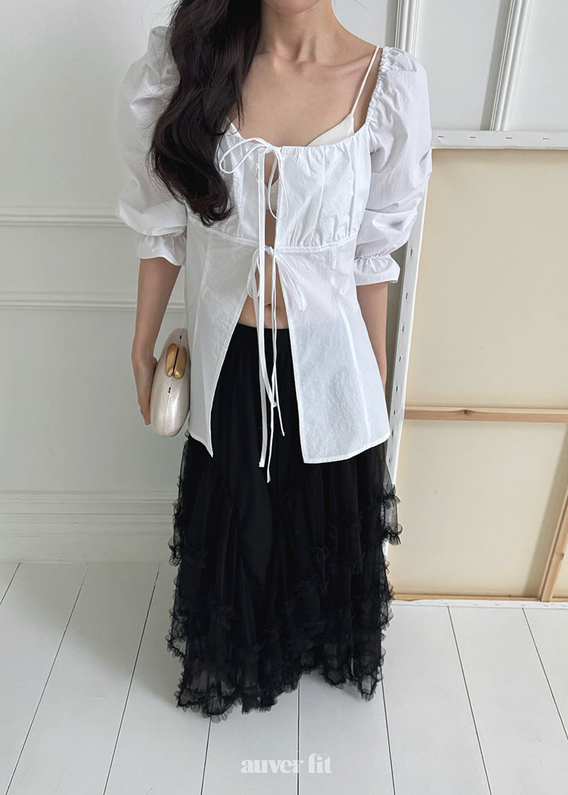 Auver_Fit - Korean Women Fashion - #shopsmall - Round Tiered Long Skirt - 11