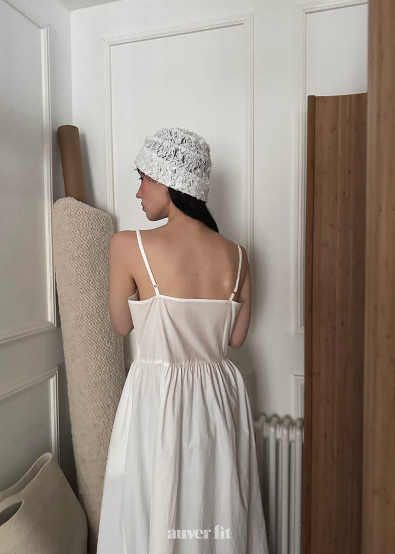 Auver_Fit - Korean Women Fashion - #shopsmall - Cotton Punched Long Dress - 5