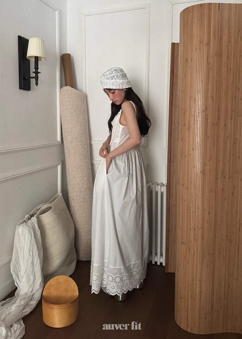 Auver_Fit - Korean Women Fashion - #thelittlethings - Cotton Punched Long Dress - 7
