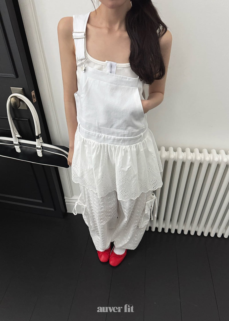 Auver_Fit - Korean Women Fashion - #womensfashion - Punched Strap Sleeveless - 4