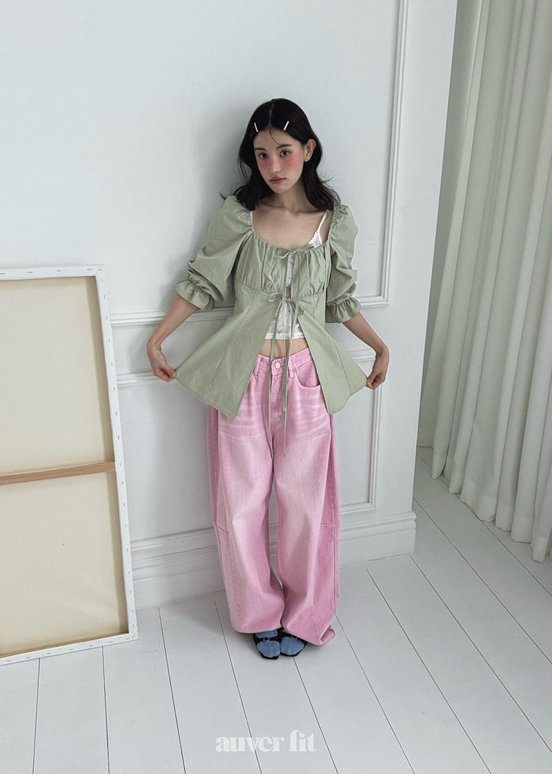 Auver_Fit - Korean Women Fashion - #womensfashion - Square Off-Shoulder Blouse - 8
