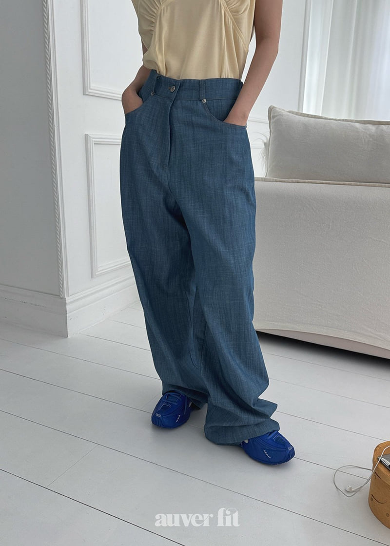 Auver_Fit - Korean Women Fashion - #womensfashion - Tencel Denim Pants - 7