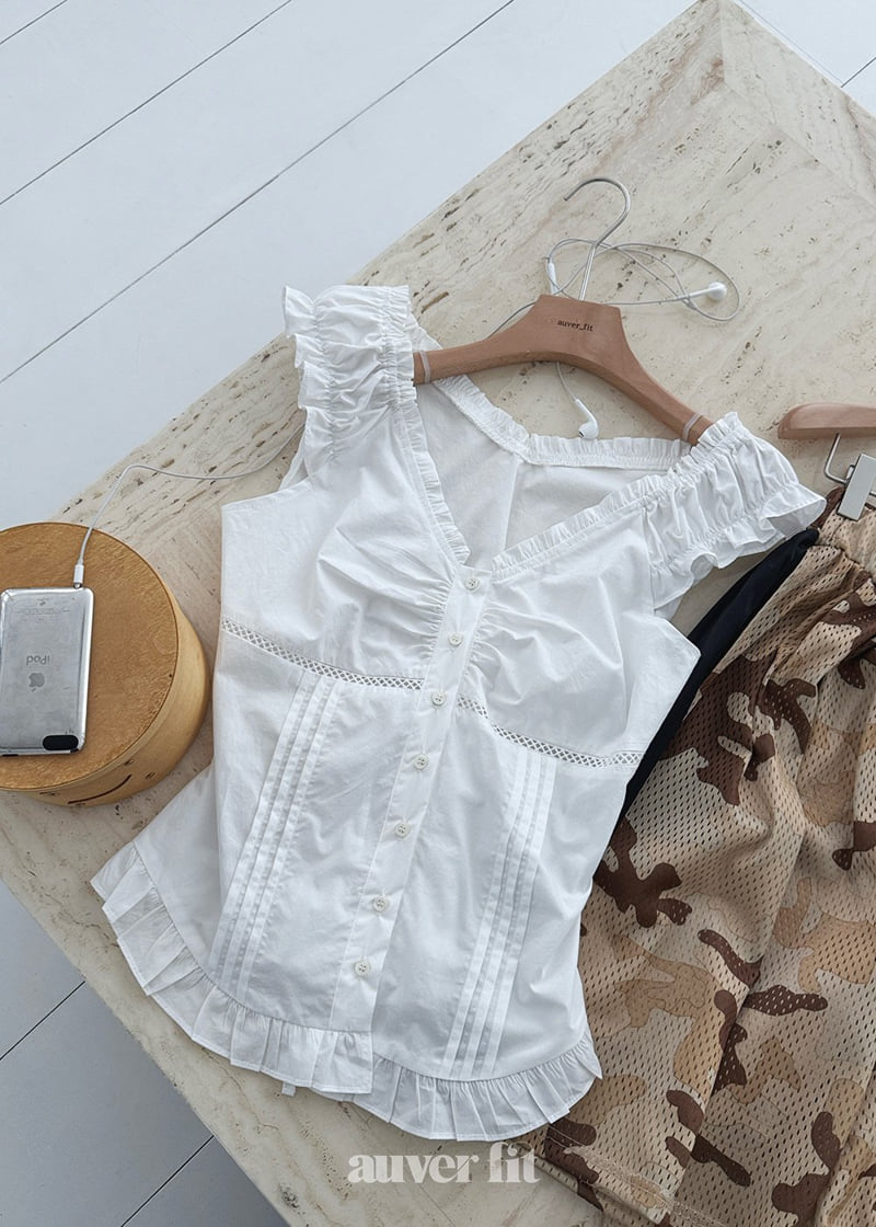 Auver_Fit - Korean Women Fashion - #momslook - Jane Off-Shoulder Sleeveless - 4