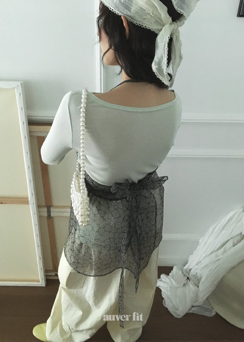 Auver_Fit - Korean Women Fashion - #momslook - Daisy Ribbon Sleeveless - 4