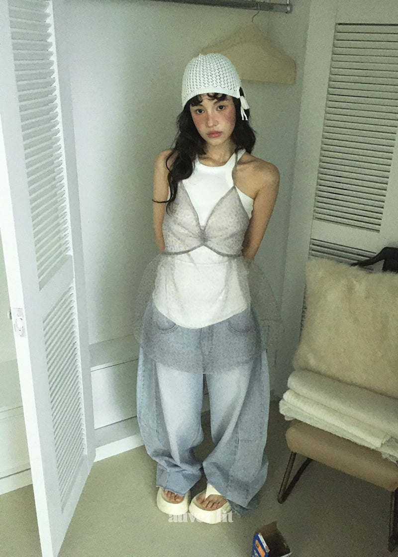 Auver_Fit - Korean Women Fashion - #womensfashion - Daisy Ribbon Sleeveless - 6