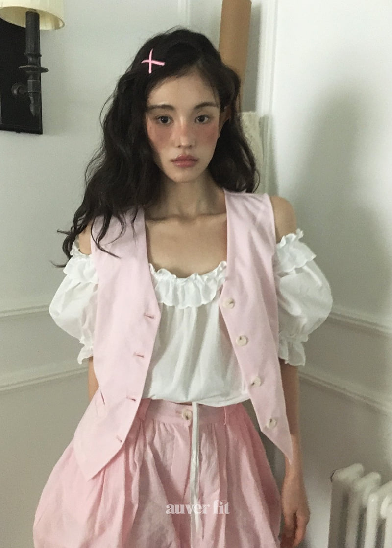 Auver_Fit - Korean Women Fashion - #womensfashion - Striped Slim Vest