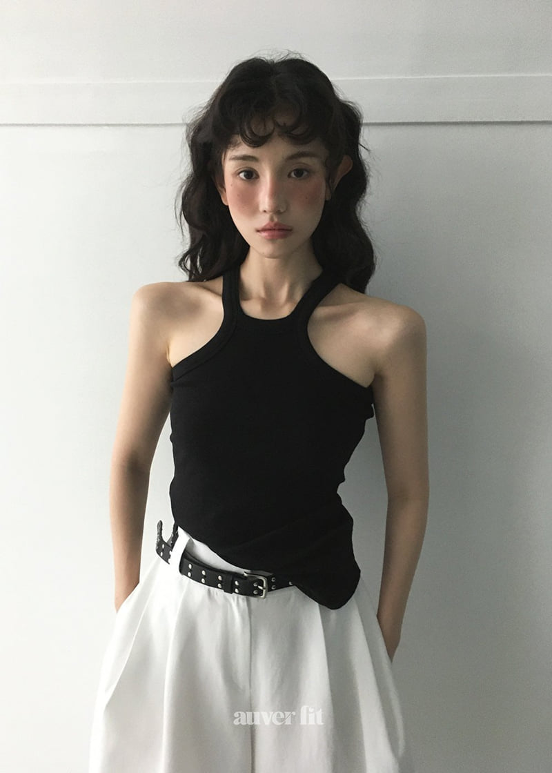 Auver_Fit - Korean Women Fashion - #womensfashion - Halter Neck Sleeveless - 8