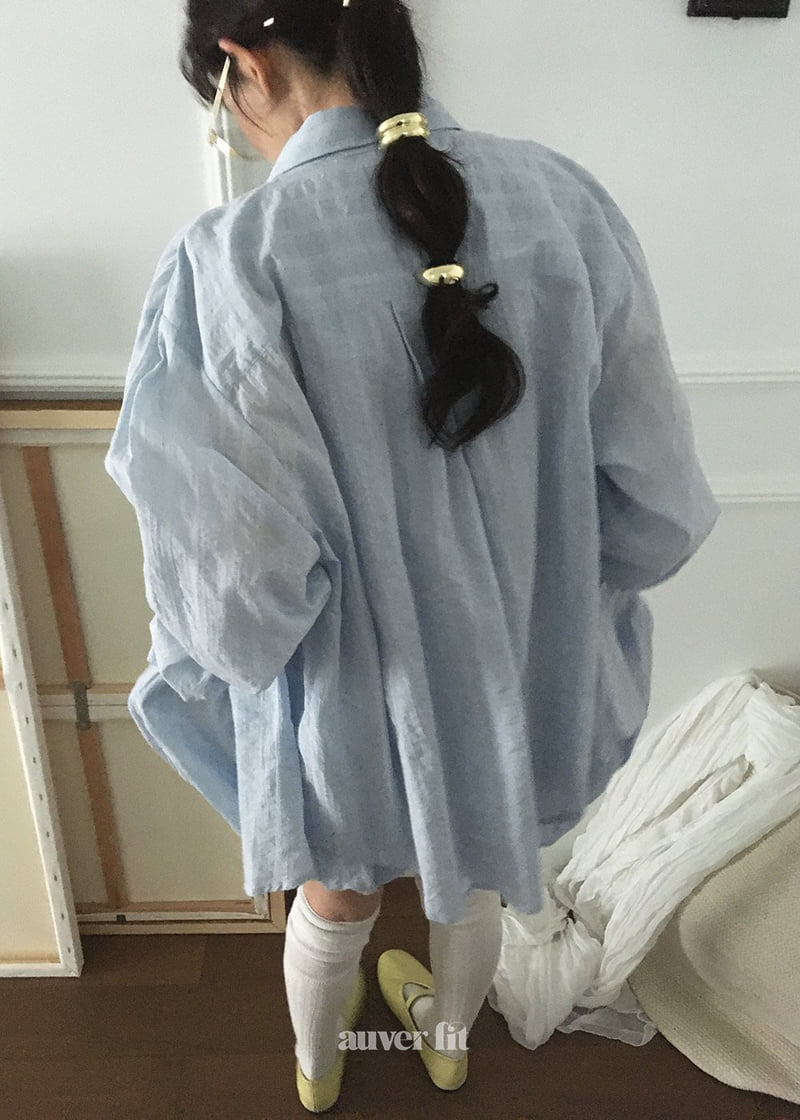Auver_Fit - Korean Women Fashion - #womensfashion - Striped Normal Shirt - 3