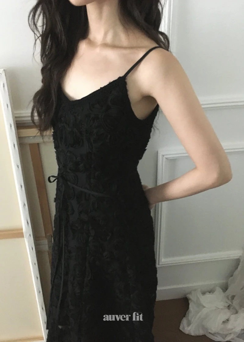 Auver_Fit - Korean Women Fashion - #womensfashion - Chiffon Flower Dress - 3