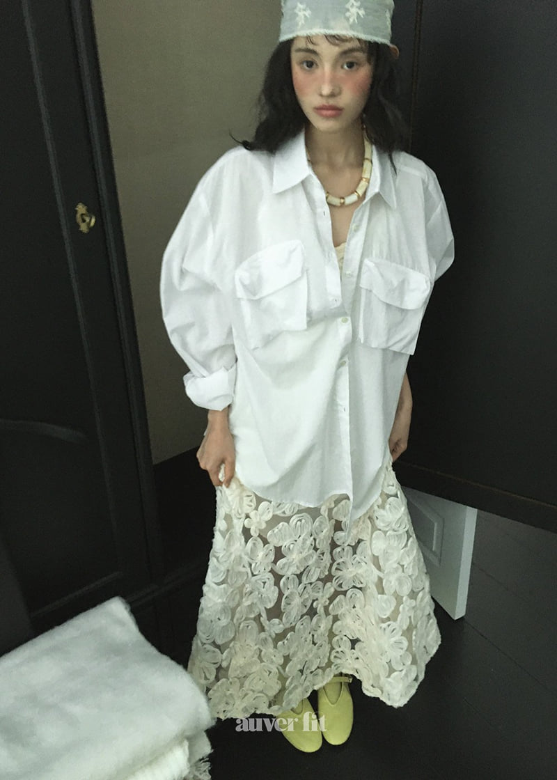 Auver_Fit - Korean Women Fashion - #womensfashion - Asa Pocket Shirt - 2