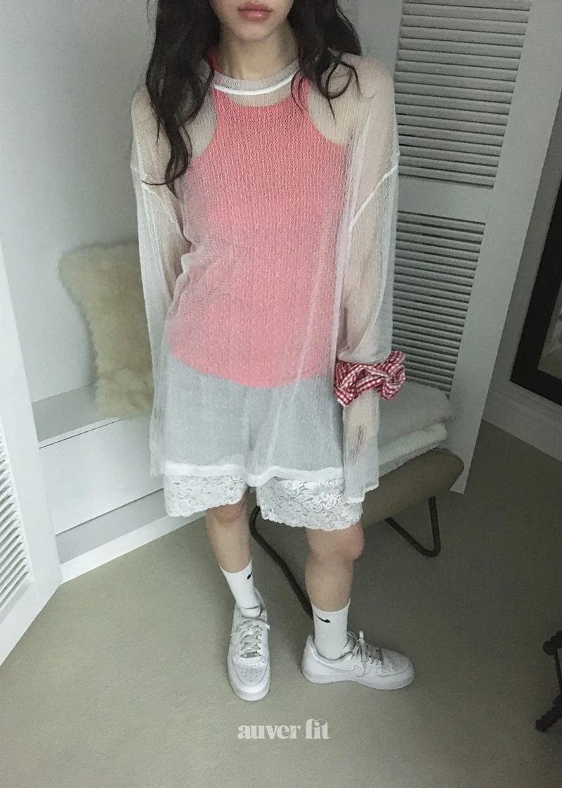 Auver_Fit - Korean Women Fashion - #womensfashion - Summer Net Tee - 5