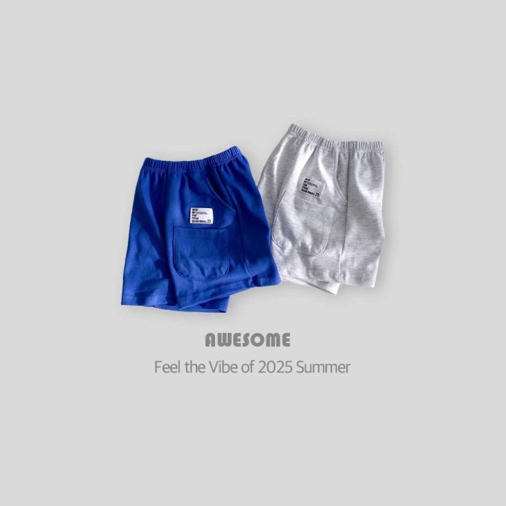 Label Cotton Knee-Length Pants by Awesome Bebe for Child - view 6