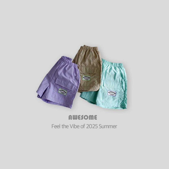 Awesome Bebe - Korean Children Fashion - #Kfashion4kids - (Waterproof) Origami Pocket Half Pants - 5
