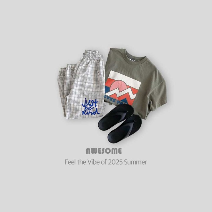 Awesome Bebe - Korean Children Fashion - #kidzfashiontrend - Check Summer Jogger Pants - 4