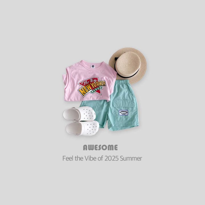 Awesome Bebe - Korean Children Fashion - #discoveringself - New York Pizza Sleeveless - 2