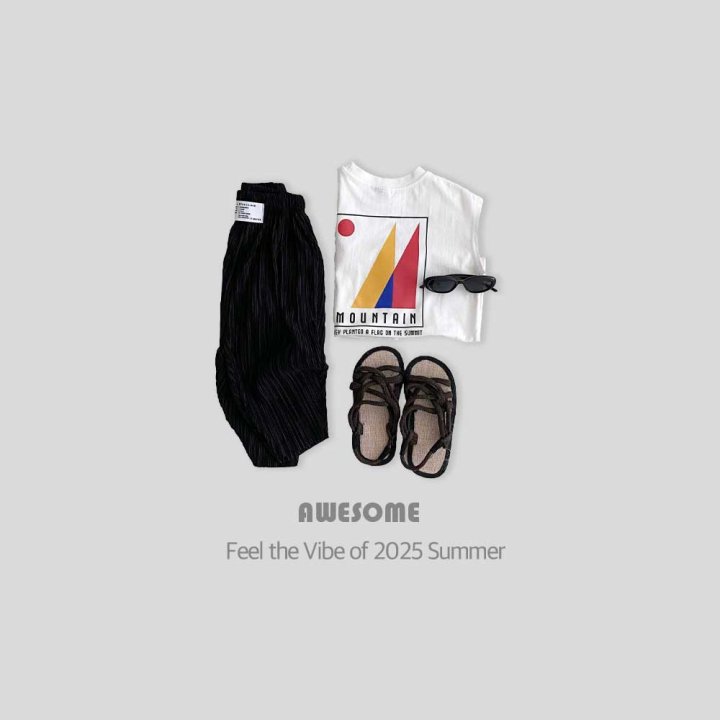 Awesome Bebe - Korean Children Fashion - #kidsshorts - Mountain Sleeveless - 6