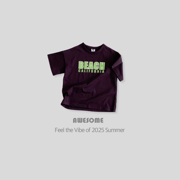 Awesome Bebe - Korean Children Fashion - #kidsstore - (Tencel) Beach Short-Sleeve Tee - 6