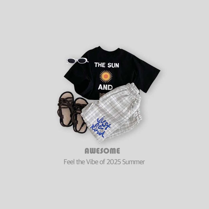 Awesome Bebe - Korean Children Fashion - #kidzfashiontrend - Check Summer Jogger Pants - 3