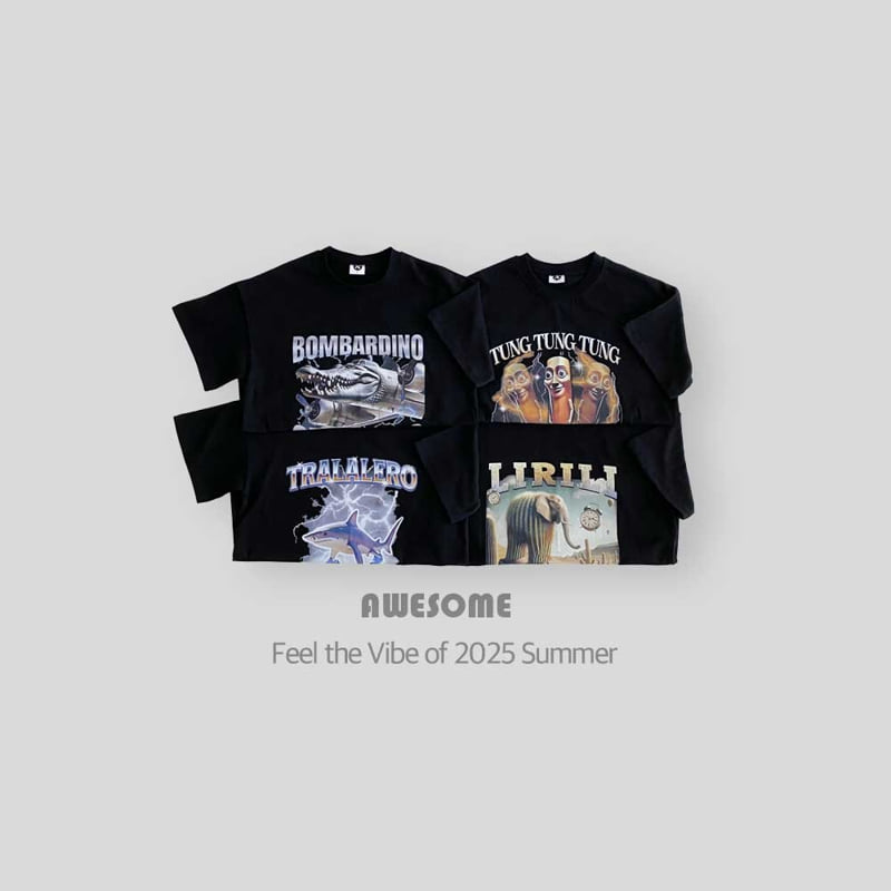 Awesome Bebe - Korean Children Fashion - #Kfashion4kids - Italian Brainrot Tee - 4