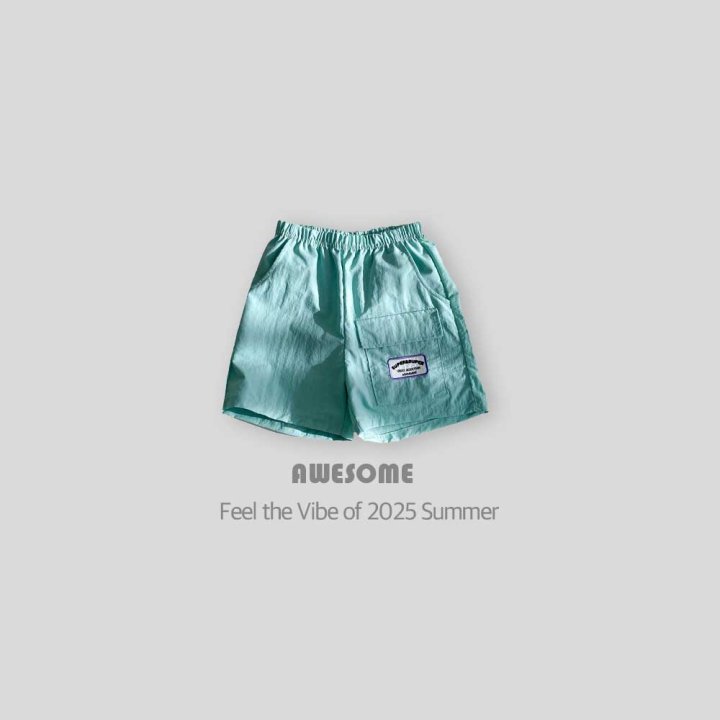 Awesome Bebe - Korean Children Fashion - #littlefashionista - (Waterproof) Origami Pocket Half Pants - 6