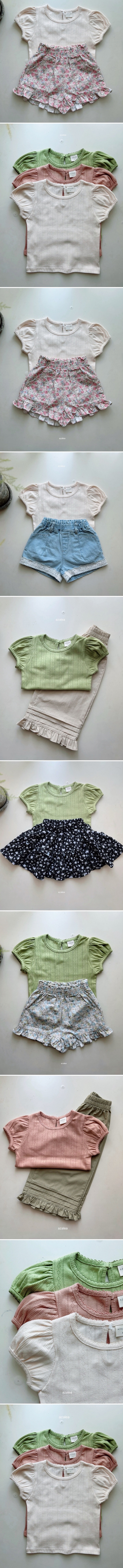 Azalea - Korean Children Fashion - #littlefashionista - Mocha Eyelet Tee - 2