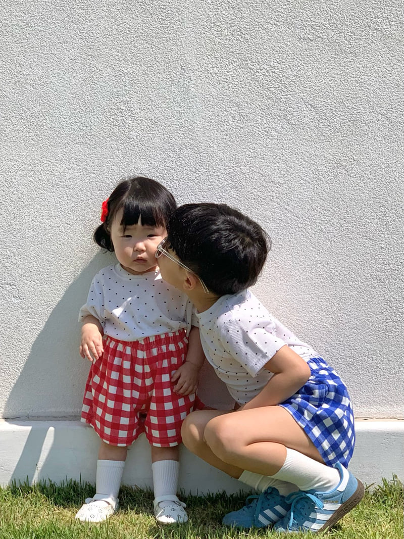 Bailey - Korean Children Fashion - #Kfashion4kids - Dot Ribbed Tee - 8