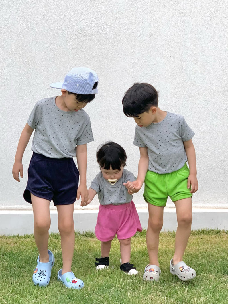 Bailey - Korean Children Fashion - #childrensboutique - Dot Ribbed Tee