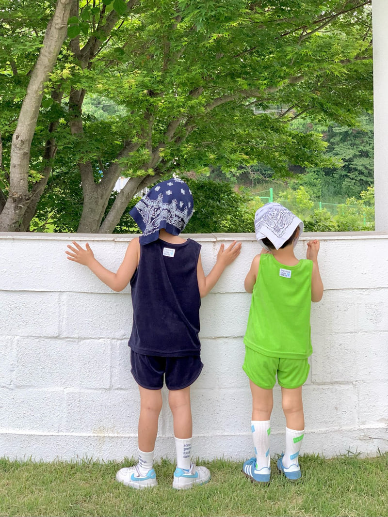Bailey - Korean Children Fashion - #designkidswear - Maron Terry Sleeveless - 3