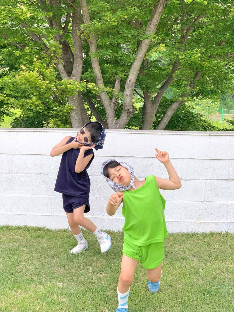Bailey - Korean Children Fashion - #designkidswear - Maron Terry Sleeveless - 4