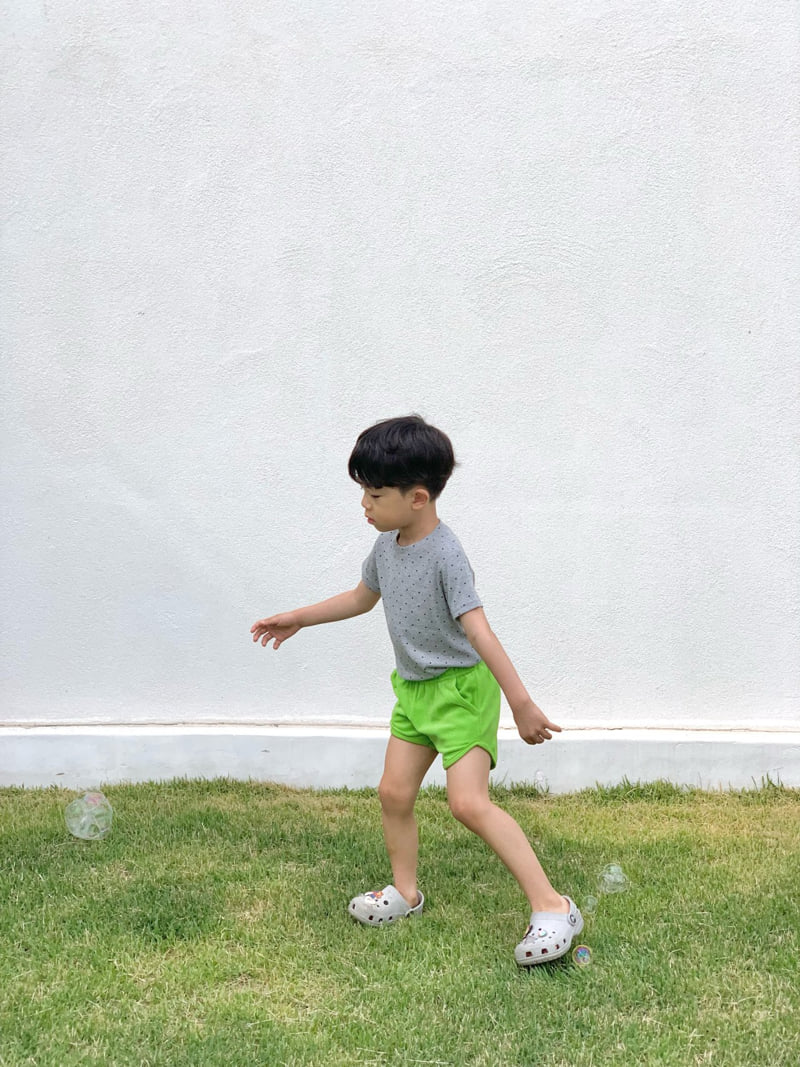 Bailey - Korean Children Fashion - #kidzfashiontrend - Dot Ribbed Tee - 7