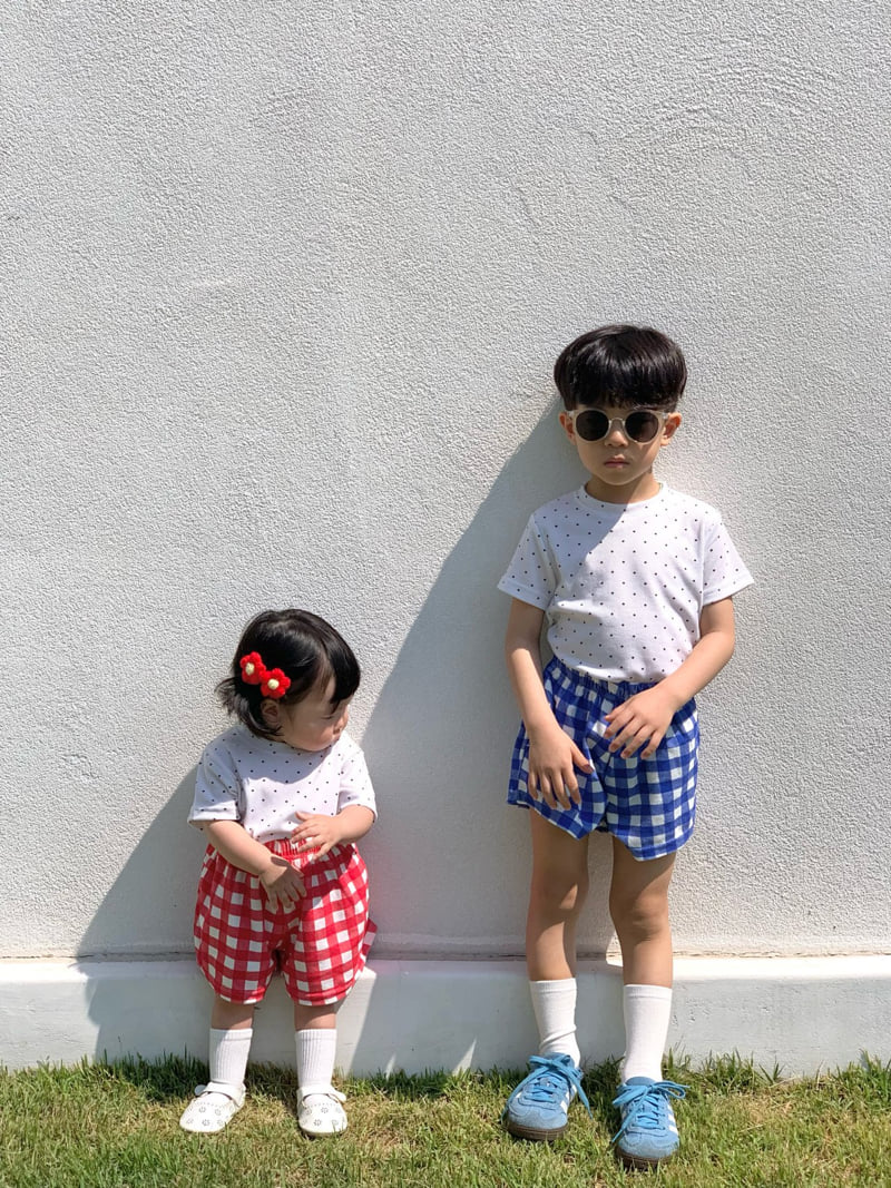 Bailey - Korean Children Fashion - #magicofchildhood - Dot Ribbed Tee - 10