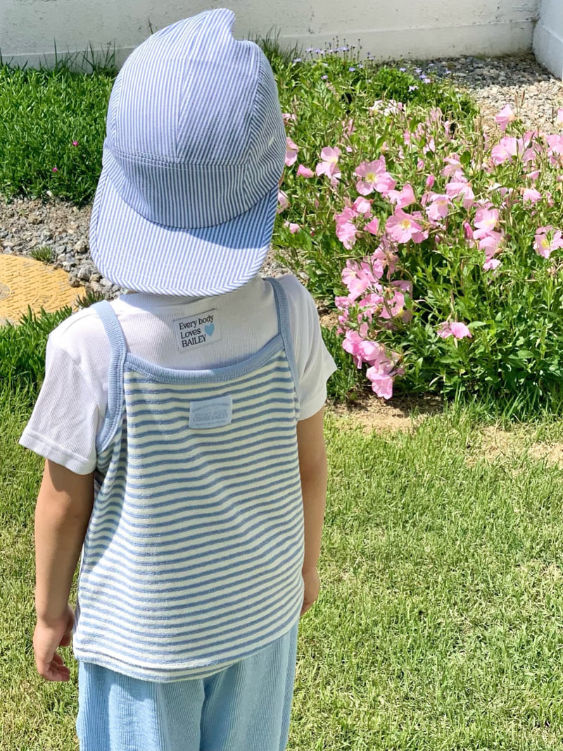 Bailey - Korean Children Fashion - #prettylittlegirls - Terry Stripe Sleeveless Tee - 11