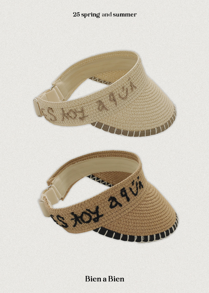 Bien A Bien - Korean Children Fashion - #littlefashionista - Talia Straw Sun Cap - 2