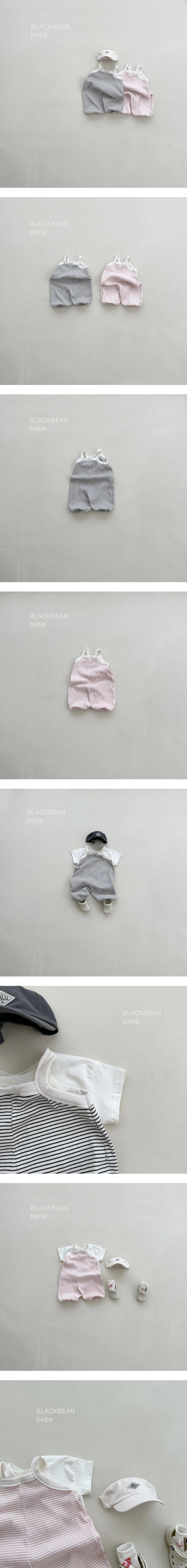 Black Bean - Korean Baby Fashion - #babyboutiqueclothing - Cheese Bebe Overalls - 2