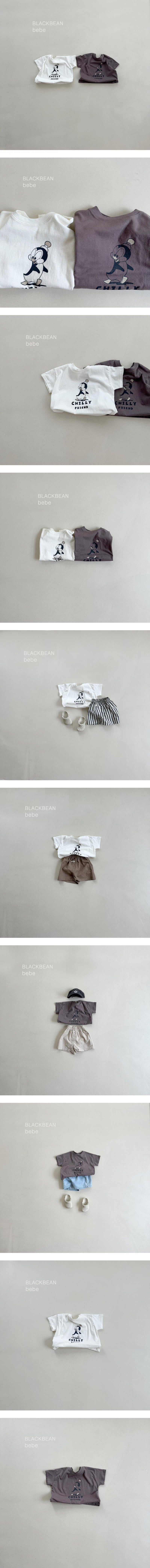 Black Bean - Korean Baby Fashion - #babyootd - Penguin Bebe Tee - 2
