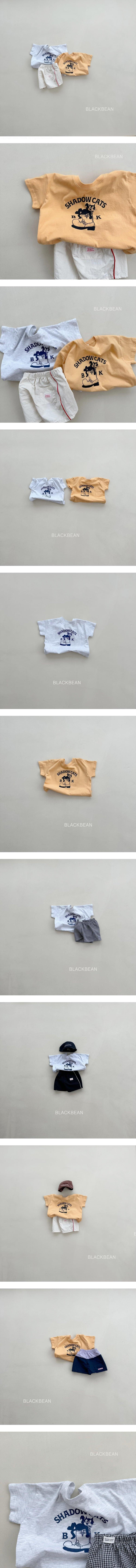 Black Bean - Korean Children Fashion - #kidsstore - Cats Tee - 2