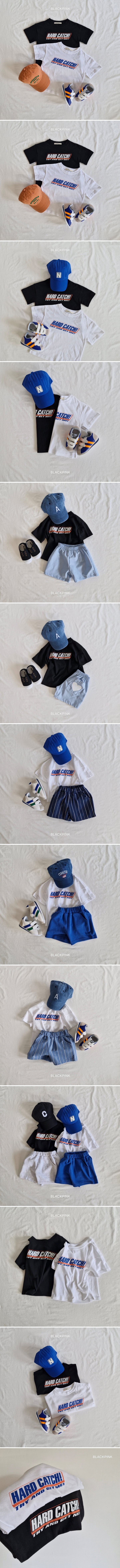 Black Pink - Korean Children Fashion - #Kfashion4kids - Hard Catch Short Sleeve Tee