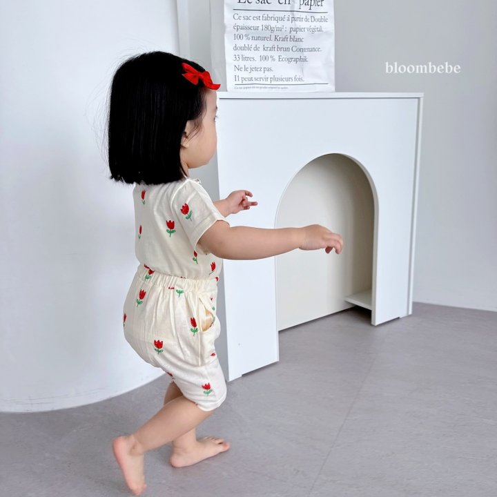 Bloombebe - Korean Baby Fashion - #babyfashion - Baggy Fit Top Bottom Set - 3