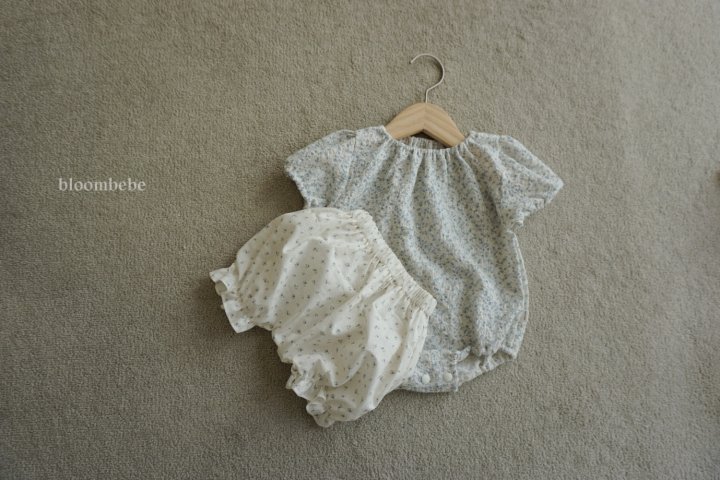 Bloombebe - Korean Baby Fashion - #babyfever - Tiny Floral Baby Suit - 7