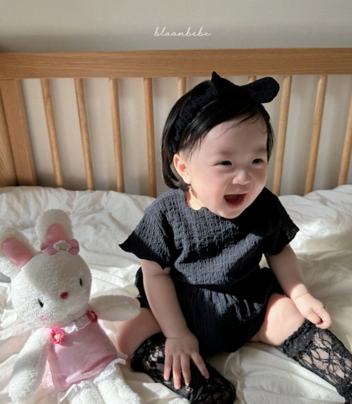 Bloombebe - Korean Baby Fashion - #babyoninstagram - Wrinkled Top Bottom Set - 9