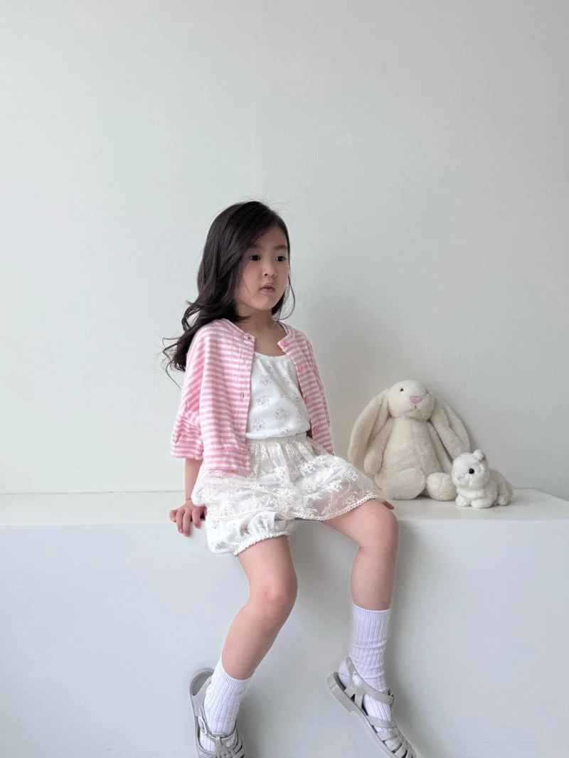 Bon Bon Butik - Korean Children Fashion - #childrensboutique - Flower Sleeveless Top - 10