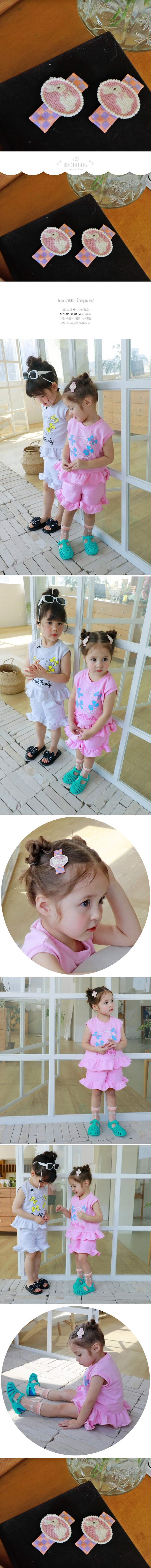 Bonne - Korean Children Fashion - #childofig - Twin Rabbit Hair Pin Set