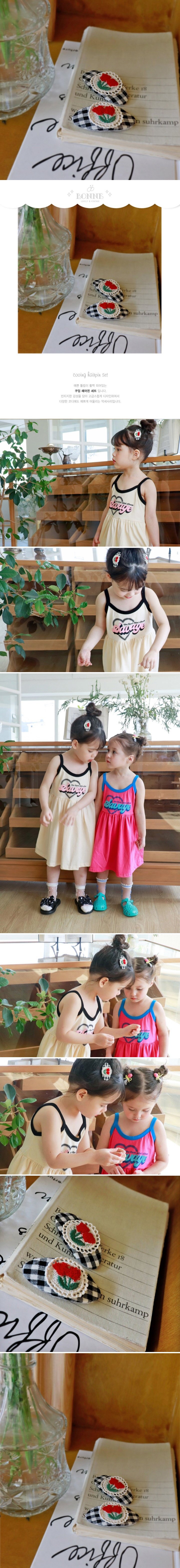 Bonne - Korean Children Fashion - #childrensboutique - Cooing Hair Pin Set